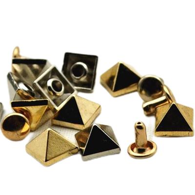 China Pan Custom fashion Brass aluminum, Decorative Double Head Dome Rivets Decorative Double Nails Head Hollow Dome Snap Tubular Rivets/ for sale