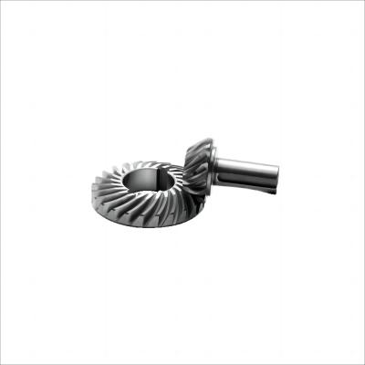 China 45 graden roestvrij staal metalen miniatuur Miter tandwielen Schroef Pinion Spiral Bevel Gear voor planetaire reducer Te koop