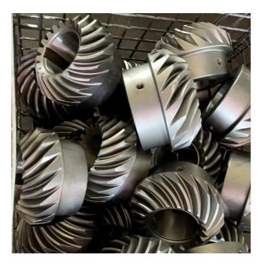 China 20CrMnTi Bevel Gear Reduction Gear Hobbing Machining Gear for sale