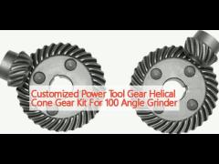 Customized Power Tool Gear Helical Cone Gear Kit For 100 Angle Grinder