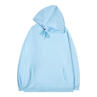 China Custom Printed Drop-shoulder Word Logo Cotton Canvas Sweater Solid Color Long Sleeve Hooded Hoodie QUICK DRY for sale