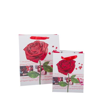 China Recyclable Handheld Paper Bag Valentine's Day Gift Paper Bag Custom Printed Logo Paper Bag for sale