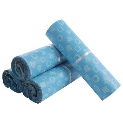 China Anti-Pull Stain Pattern Strong Adhesive Waterproof Tensile Strength Custom Size 12C Packaging Poly Ads Blue for sale