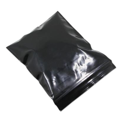 China Recyclable Hot - Selling Black Pe Bag Poly Thickened Waterproof Zipper Bag Messenger Bag for sale