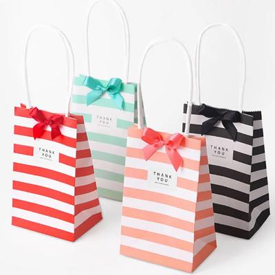 China Custom Copy Recyclable High Quality Cheap Colorful Kraft Paper Bags With Handles Paper Kraft Paper Bag for sale