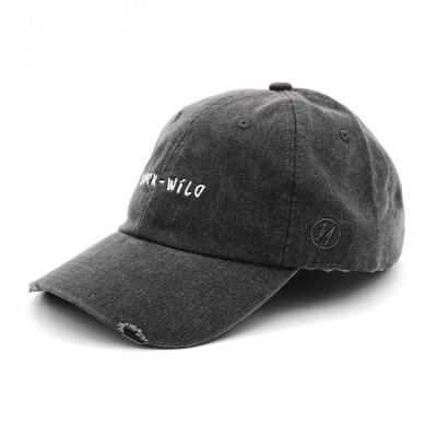 China Cotton COMMON Twill Unstructured Wholesale Custom Embroidery Logo Baseball Cap High Quality Distressed Dad Hats for sale