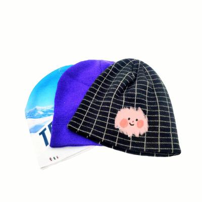 China COMMON Winter Beanie Hat Supplier Custom Embroidered Printed Warm Knitted Hat for sale