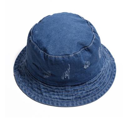 China 100% Cotton Distressed Denim Foldable Hat Small MOQ Peach From Picture for sale