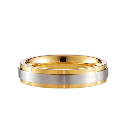 China Hot Selling Rotary Ring Gold Plated Sandblasting Ring New Turnable Ring Decompression Men and Women Couple Rings for sale