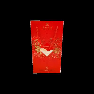 China Recyclable Customize Wine Packaging Box Appearance Logo Two Bottles for sale