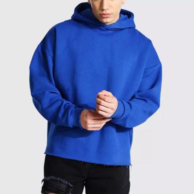 China Anti-wrinkle Klein blue custom hoodie Set Graphic Private Label 100% Cotton Heavyweight oversize Men's 480 Gsm Men's Hoodies for sale