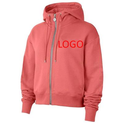 China Anti-wrinkle OEM Breathable hoodie women's  Custom color size LOGO high quality sweatshirts women crop top hoodie  sport woman for sale