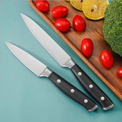 China High Quality Durable Handle Stocked ABS Fruit Fruit Paring Knife and Serving Knife Set for sale