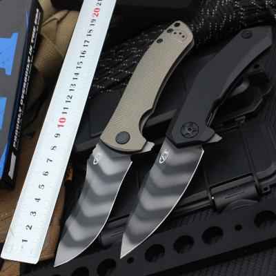 China Open outdoor titanium alloy handle folding knife zt0920 folding swivel knife open pool function high quality sharp knife for sale