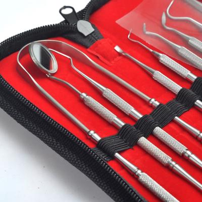 China Durable Dental Dental Instrument Mirror Needle Tools Tongue Scraper Hygeian Oral Care Hygeian Care Kit for sale