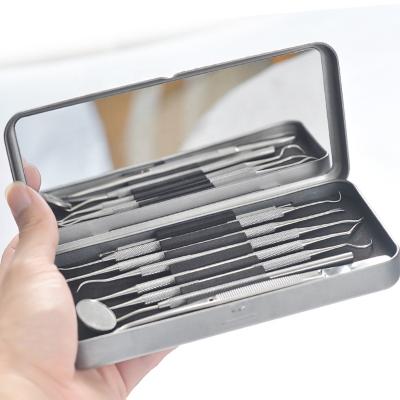 China Stainless Steel Convenient Instruments Teeth Tools Dental Oral Hygiene Surgical Cleaning Kit for sale