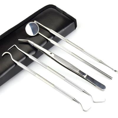 China Convenient Teeth Whitening, Stainless Dental Tool Kit Kit Dentist Teeth Clean Hygiene Picks Oral Mirror Care Tool for sale