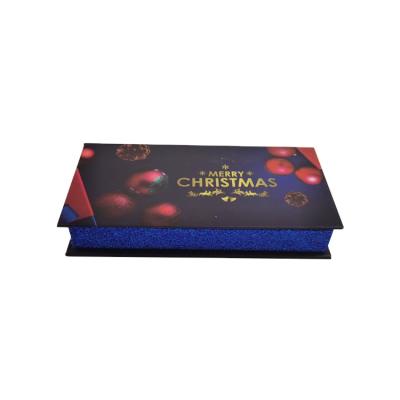 China Christmas Eyelash Packaging Box Handmade Custom Private Label for sale