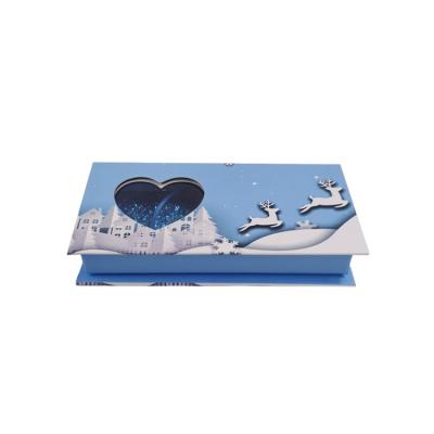 China Handmade Christmas eyelash packaging box with your private logo for sale