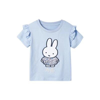 China Breathable Wholesale Summer Europe And The United States Kids And Girls Cute Cartoon Cotton Short Sleeve T-Shirts for sale