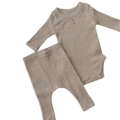 China 2022 New Baby Harcoat Baby Overalls Set Comfortable Long Sleeve Pit Strip Pants Suits Children for sale