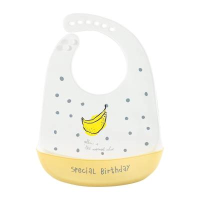 China Exceptional Quality Silicon Printed Silicone Smudge Proof Easy To Use Baby Bib for sale