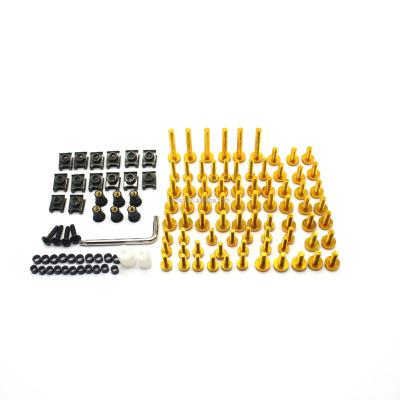 China ABS Shell 2022 WHSC 5mm High Impact Aluminum Motorcycle Fairing Bolts Fasteners Clips Screws Spring DST M5 Nuts Panel Bolts For Yamaha Honda DMC New for sale