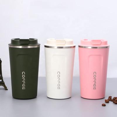 China Durable Hot Double Wall Stainless Steel Coffee Travel Mug Vacuum Insulated Leak Proof Screw Lid Water Mug Keep Hot Or Cold Tea Drinks for sale