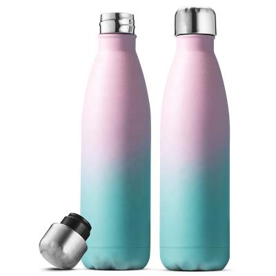 China Hot Double Wall 304 Stainless Steel Professional Customization Viable Vacuum Insulated Thermal Flask Sports Cola Water Bottles for sale