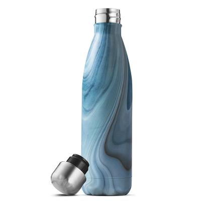 China 17oz Cola Shape Sports Water Bottle Stainless Steel Double Wall Sustainable Vacuum Insulated Solid Color 500ml Flask Coffee Thermal Thermos for sale