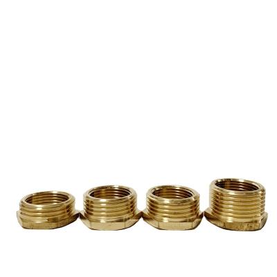 China 1*3/4 Thread Hex Head End Plug Brass Male Brass Bushing Pipe Fitting for sale