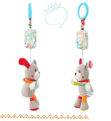 China Plush Cartoon Infant Toys Mobile Baby Stuffed Toy Bed Wind Chimes Rattles Bell Toy for sale