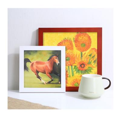 China Best Quality Best Selling Digital Photo Frame Square Solid Wood Wooden Photo Frame for sale