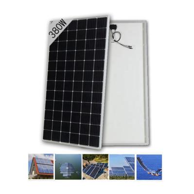 China High Quality Home Solar Power System Solar Panels 380 Watt Monocrystalline 72 Cells With Dimension 1956*992*40mm Solar Panel For Home for sale