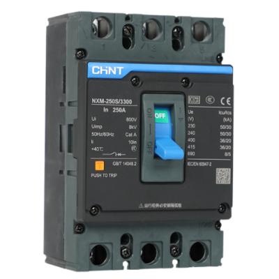 China High performance chint mccb NXM-63S/3300 3p 32a cast case circuit breaker in current 25kA for sale