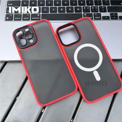 China Magnetic IMIKO Lens Armor Protector Shockproof Premium Magsafing for iphone 14 13 12 pro 12 mini max case magsafes for sale