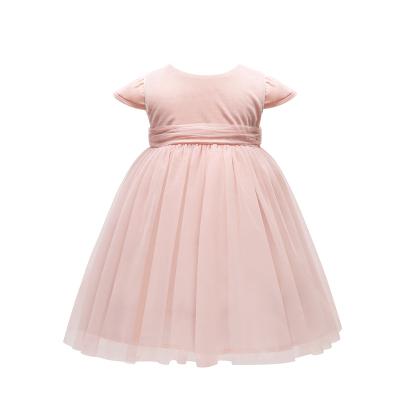 China Wholesale Simple Anti-wrinkle Costume Kids Short Sleeve Dress Girls Cute Dress Up Dress for sale