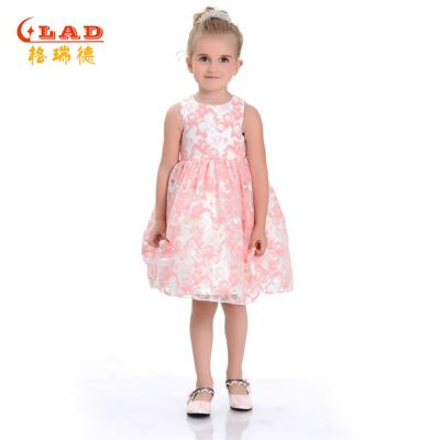 China Newest Soft Anti-wrinkle Girl Dresses 6 To 14 Years Lace Up Tank Bodice Bridesmaid Wedding Baby Dress Dresses for sale