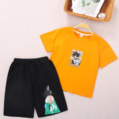 China China brand boys clothing summer casual 3-4 years old boys T-shirt shorts outfit boy's clothing set for sale