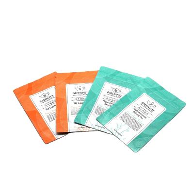 China Eco Friendly Resealable Compostable Biodegradable Safety Smell Proof Custom Empty Mylar Tea Bag for sale