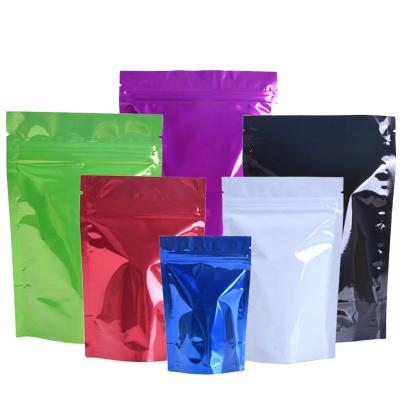 China Safety Digital Printing Glossy 250g Plastic Zipper Food Packaging Wholesale Doypack Stand Up Pouch for sale