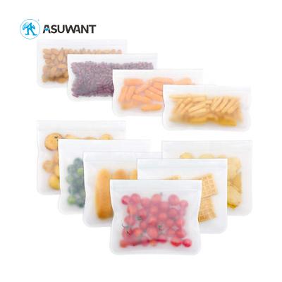 China Zipper Food Sugar Reusable Zip Lock Storage PEVA Sandwich Moisture Proof Customized Bags for sale