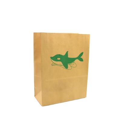 China Logo Packaging Kraft Paper Bag Customized Recyclable Plastic Biodegradable For Bread for sale