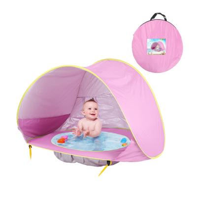 China Cute Insect Proof Baby One Bedroom Small Game Single-Row Account Water Proof Cloth Water Pocket Shade Tent for sale