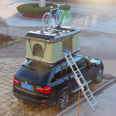 China Portable Car Multifunctional Outdoor UV Top Hard Roof Shell Tents Roof Camper Protective Shelter Family Tent for sale