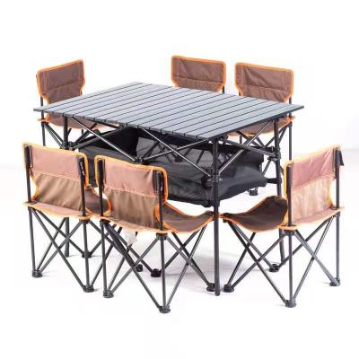 China High Quality Durable Folding Side Easy Portable Picnic Table Camp Camping Small Dining Tables for sale