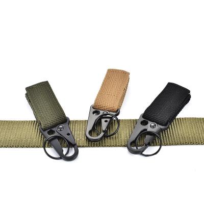 China Multifunctional Nylon Main Chains Hanging Clip Kit Tactical Bag Molle Protable Carabiner Hook Webbing Buckle Belt Strap for sale