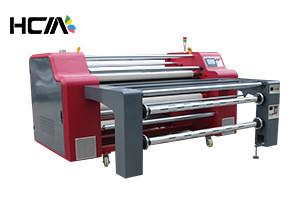 China Cloth 1.7m Roller Heat Transfer Printing Machine Commercial With Rewinding Function for sale