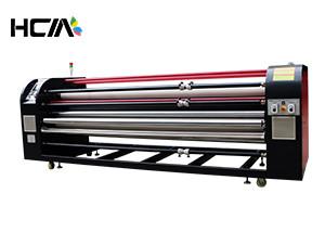 China Textile Controler Oil Heat Transfer Machine Roller / Roll To Roll Sublimation Machine for sale