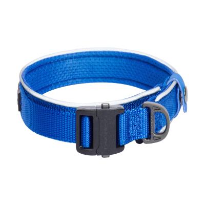 China 2020 Reflective Dogness Collar M Size New Pet Accessories 3M Reflective Nylon Burst Webbing Collar for sale